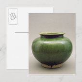 Carte Postale pot chinois, Yueh ware, Six dynasties (Devant / Derrière)
