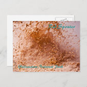 Carte Postale Pot de boue rouge de l'époux dans le parc national (Devant / Derrière)