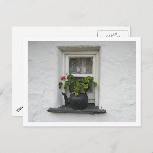 Carte Postale Pot de fenêtre (Devant / Derrière)