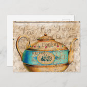 Carte Postale Pot de thé antique (Devant / Derrière)