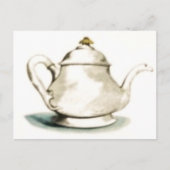 Carte Postale Pot de thé vintage (Devant)
