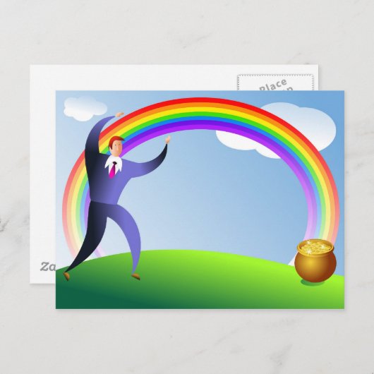 Carte Postale Pot d'or (Devant / Derrière)