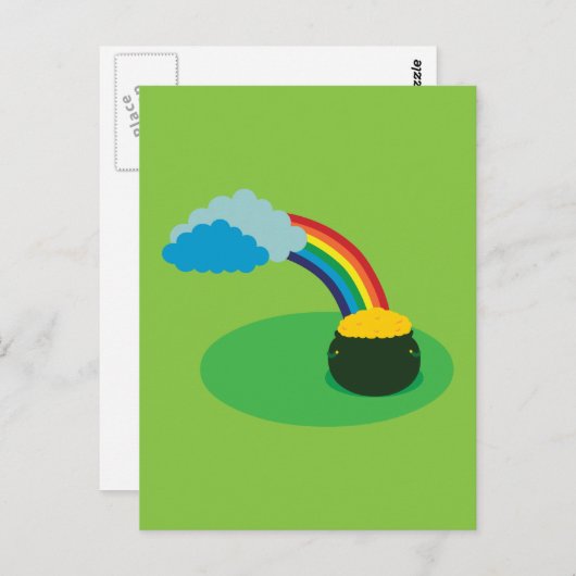 Carte Postale Pot d'or (Devant / Derrière)