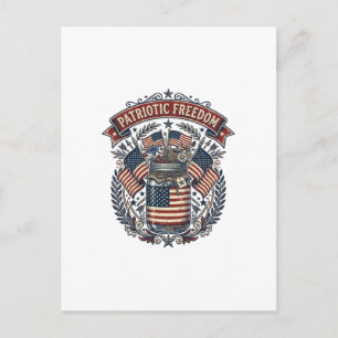 Carte Postale Pot Mason Patriotique Vie de Campagne