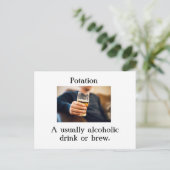 Carte postale Potation (Debout devant)