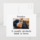 Carte postale Potation (Devant / Derrière)