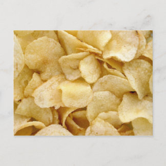 Carte Postale Potato chips junk cadeaux alimentaires