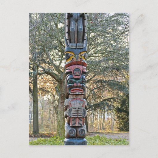 Carte Postale Poteau Totémique (Devant)