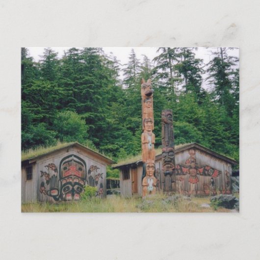 Carte Postale Poteaux Totem (Devant)