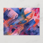 Carte Postale "Potentiel libéré" Art Abstrait contemporain (Devant)