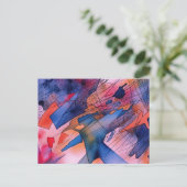 Carte Postale "Potentiel libéré" Art Abstrait contemporain (Debout devant)