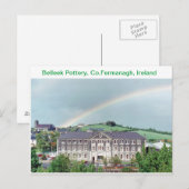 Carte Postale Poterie Belleek, Belleek, Co.Fermanagh, Irlande (Devant / Derrière)