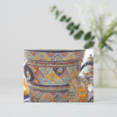 Carte Postale Poterie de style Talavera mexicain (Debout devant)