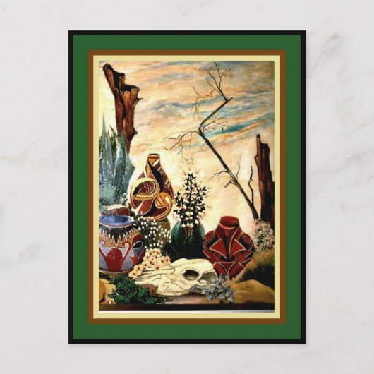 Carte Postale Poterie du désert - Art (Devant)