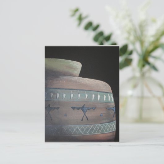 Carte Postale Poterie indienne éclairée (Debout devant)