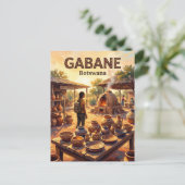 Carte Postale Poterie Pelegano Botswana (Debout devant)