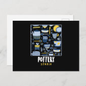 Carte Postale Poterie Studio Céramique Porcelaine Sculpture Cade (Devant / Derrière)