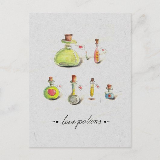 Carte Postale potion d'amour (Devant)