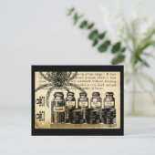 Carte Postale Potions Araignée Crâne Croix Os Poison (Debout devant)