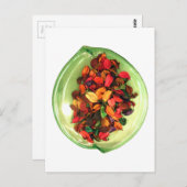 Carte Postale Potpourri coloré : Un écran à parfum (Devant / Derrière)