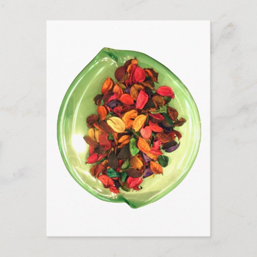 Carte Postale Potpourri coloré : Un écran à parfum (Devant)