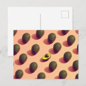 Carte Postale Potrait de fruits Avocado (Devant / Derrière)