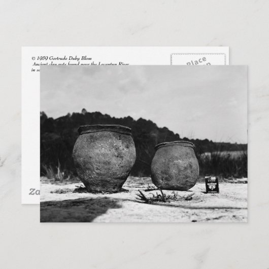 Carte Postale Pots anciens en argile, sud du Mexique (Devant / Derrière)