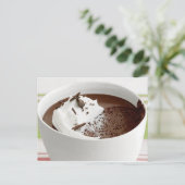 Carte Postale Pots de crème au chocolat Recette (Debout devant)