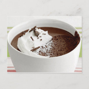 Carte Postale Pots de crème au chocolat Recette
