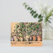 Carte Postale Pots de fleurs en Argile Paul Cezanne (Debout devant)