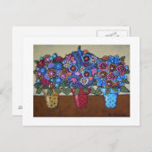 Carte Postale Pots de points Polka (Devant / Derrière)