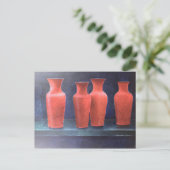 Carte Postale Pots rouges 1988 (Debout devant)