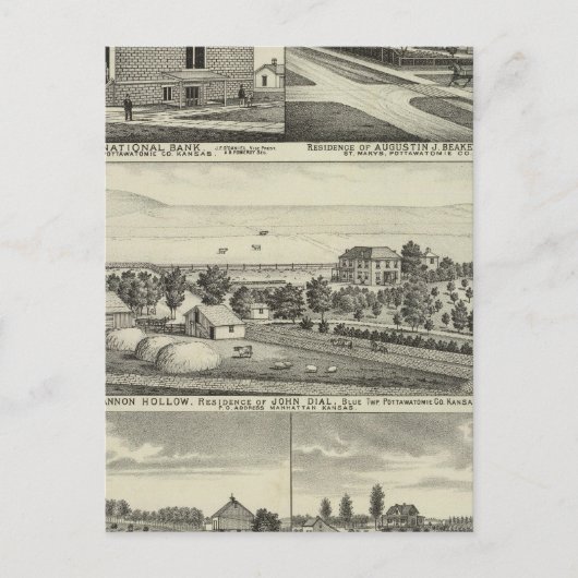 Carte Postale Pottawatomie, Kansas (Devant)