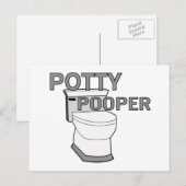 Carte Postale Potty Pooper (Devant / Derrière)