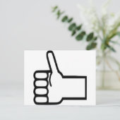 Carte Postale Pouce vers le haut (Debout devant)