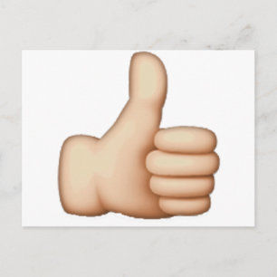 Carte Postale Pouce vers le haut - Emoji