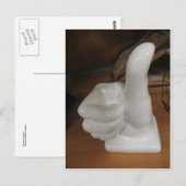 Carte Postale Pouce vers le haut Statue (Devant / Derrière)