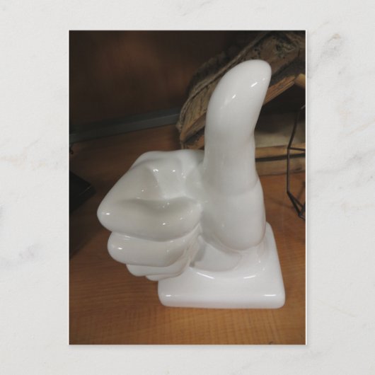 Carte Postale Pouce vers le haut Statue (Devant)
