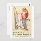 Carte Postale Poudre de shampooing Wrights (Devant / Derrière)