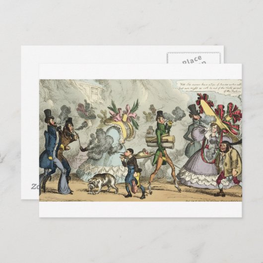 Carte Postale Pouf, pouf, It à Age of Tamping, pouf, pouf, P (Devant / Derrière)