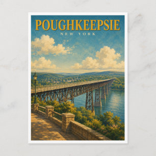 Carte Postale Poughkeepsie New York Walkway Bridge GeoSaga