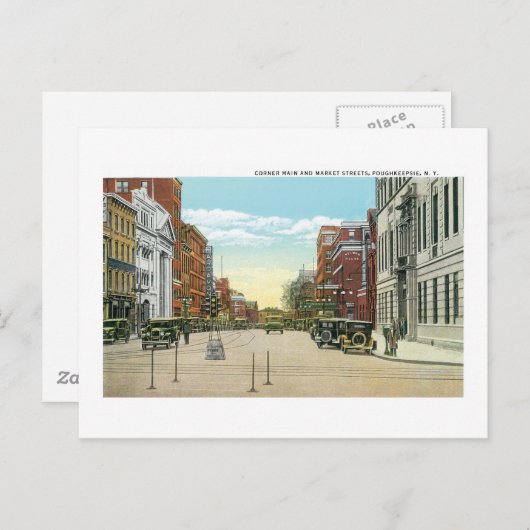 Carte Postale Poughkeepsie, NY (Devant / Derrière)