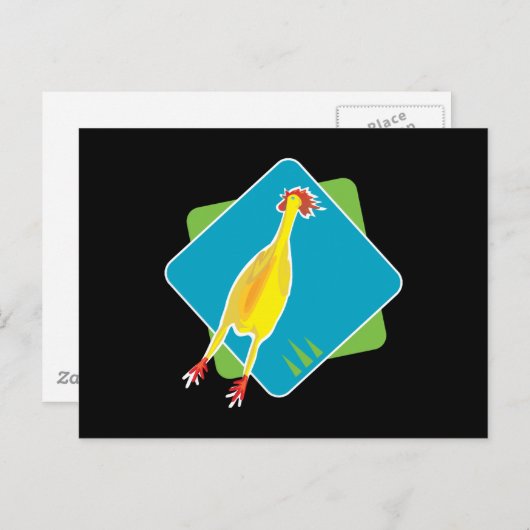 Carte Postale poule (Devant / Derrière)