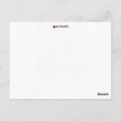 CARTE POSTALE POULE (Dos)