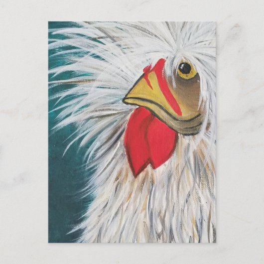 Carte Postale Poule de cheveux folle (Devant)