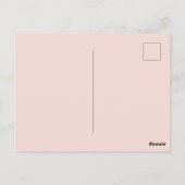 Carte Postale Poule de Pâques rose (Dos)