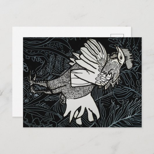 Carte Postale Poulet 3 (Devant / Derrière)