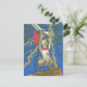 Carte Postale Poulet au barbare (Debout devant)