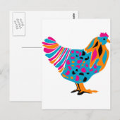 Carte Postale Poulet brillant (Devant / Derrière)