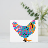 Carte Postale Poulet brillant (Debout devant)